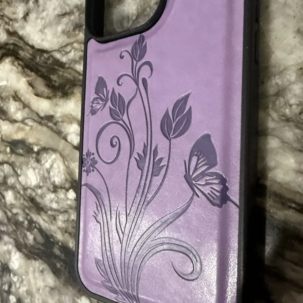Apple Iphone Case Purple 15 Pro Max Measures ~ 6.25in X 3in Plz Read Description